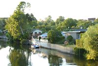 Der Kanal vorm Bootshaus